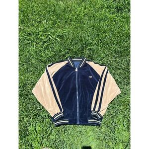 Vintage Givenchy Activewear Full Zip Reversible Velour Track Jacket Size L